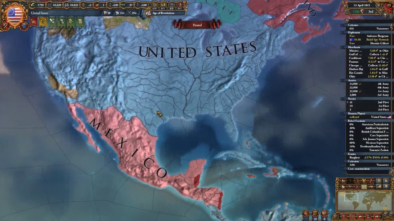 EU4 Viewer Request USA 11 (1776 start date) YouTube