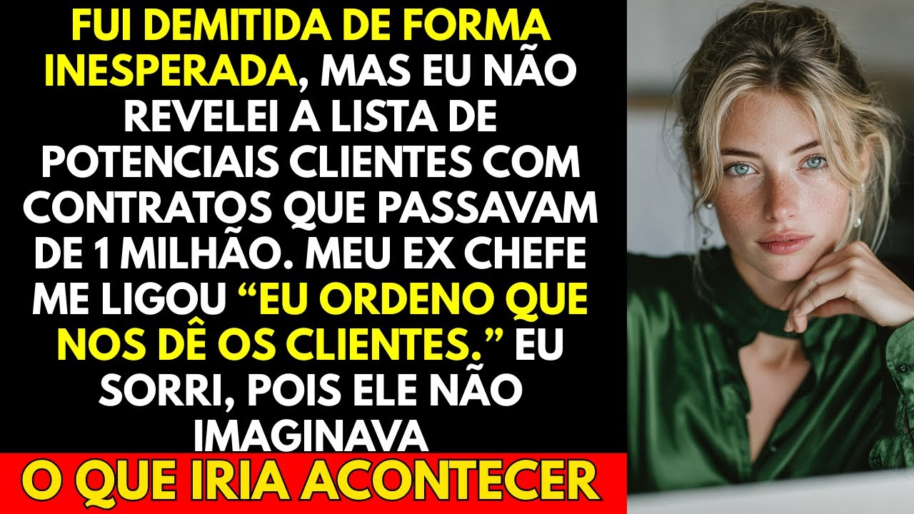 Fui Demitida De Forma Inesperada, Mas Eu Não Revelei a Lista De Potenciais Clientes Com Contratos...