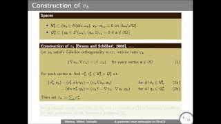 Jan Blechta: Reliable and efficient a posteriori error estimation in FEniCS