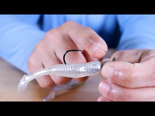 How to rig a softbait on to different hooks [jighead, offset hook,  dropshot] 