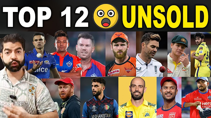 Top 12 Big Players Unsold in IPL Auction 2025 l Unsold players in Auction l IPL 2025