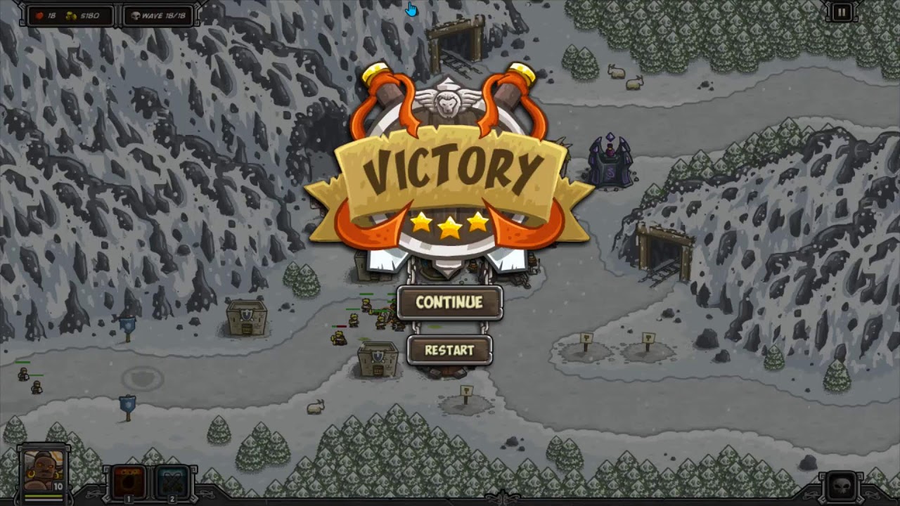 Kingdom Rush 1 (Steam) - Icewind Pass Veteran, Malik/No Star Upgrades, no Archers, 5K? cash spare