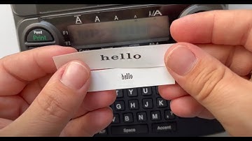 Setting text width on your Brother PT-1890 P-touch Label Maker