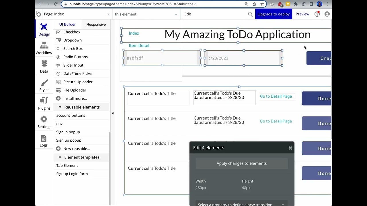Instructions building a Bubble Navigation Menu