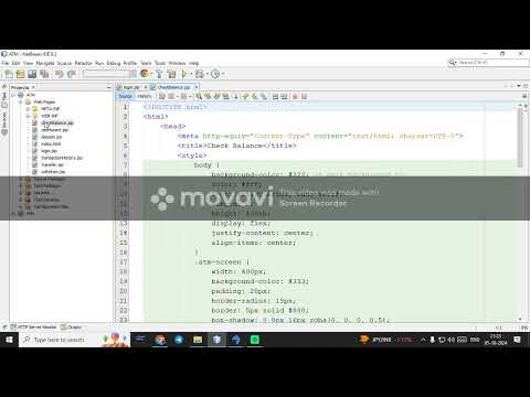 Project based on ATM Web simulation system