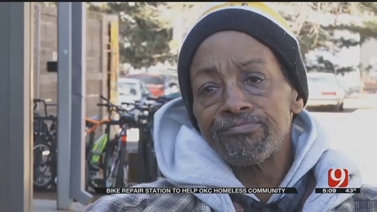 OKC Non-Profit Installs New Self-Serve Bike Repair Station For Homeless