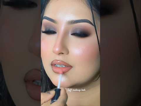 Soft Glam Makeup Look/ ✨Smokey Eyes + Nude Lips 🔥 #makeup #2026