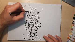 Drawing Mickey Mouse — a cheerful and lively little mouse.