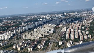 Landing at "Nikola Tesla" airport in Belgrade