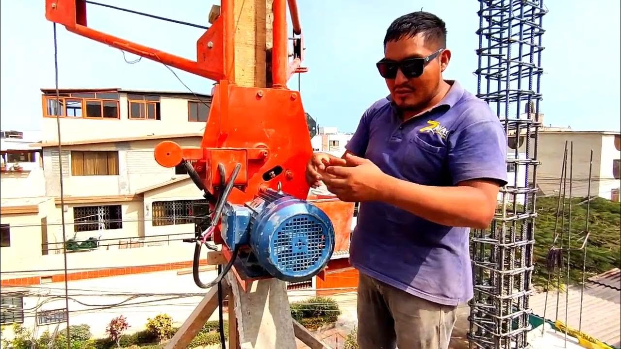 Cómo Funciona Una Winche Electrica Para Subir Material En la
