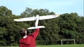Flying on a windy day rc plane The bixler
