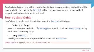 Celebrity How to Make Properties Optional in TypeScript: A Guide to Using Partial Utility Type Profile