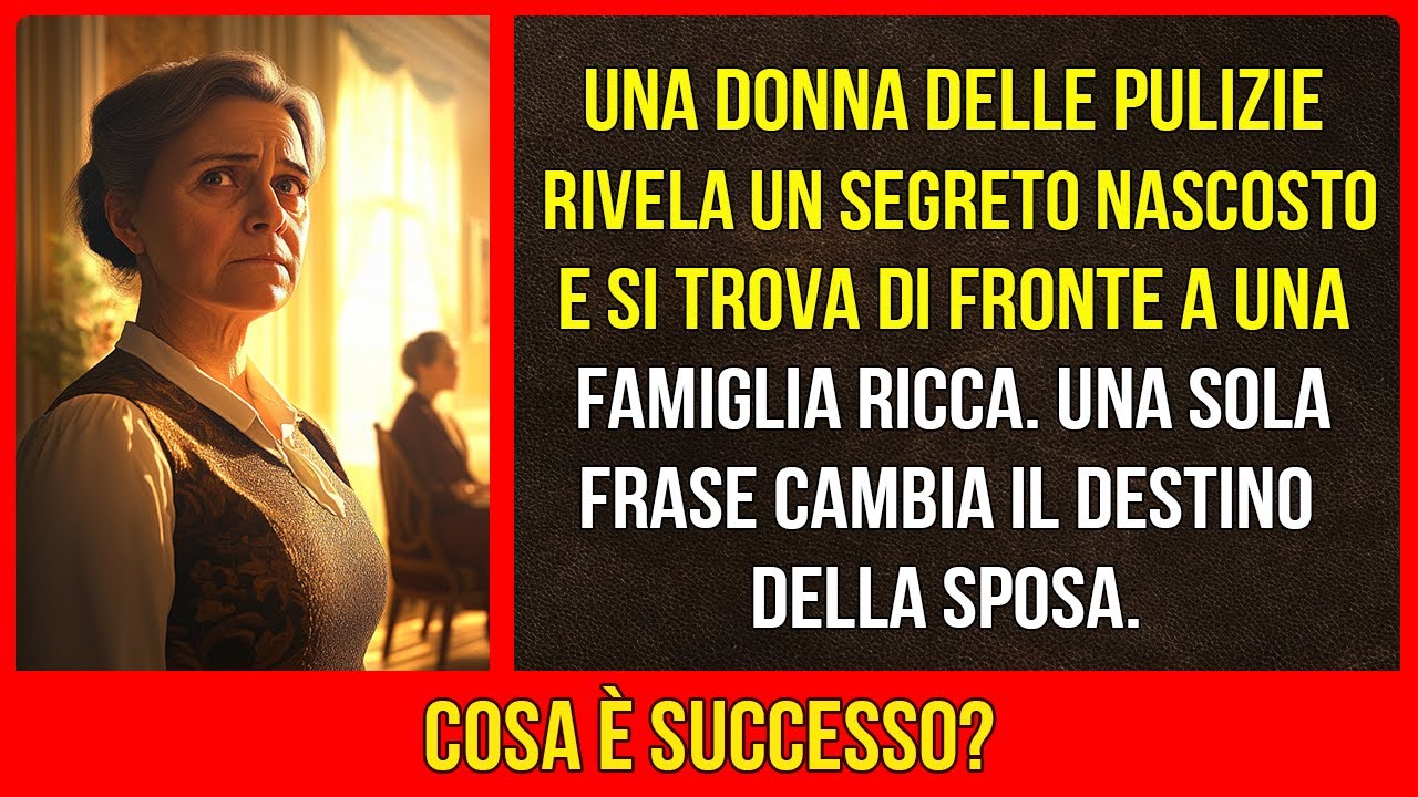 Una donna delle pulizie scopre la gravidanza della figlia… Una frase ...
