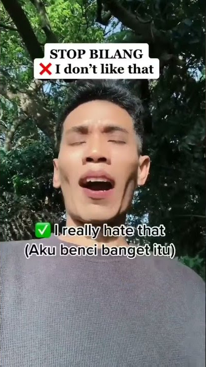 Bahasa Inggrisnya aku muak dengan itu