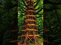 Insane Giant Treehouse Construction Time-Lapse! 🌳🛖 #RapidRiseAI