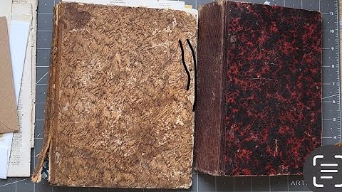 TUTORIAL HOW TO | Antique document journal | Putting pages and envelopes together PART 1