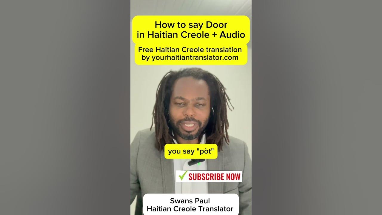 How To Say Door In Haitian Creole With Pronunciation YouTube how-to-say-door-in-haitian-creole-with-pronunciation-youtube