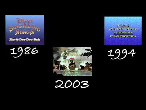 Disney’s Sing Along Songs End Credits Comparison (1986, 1994, & 2003)