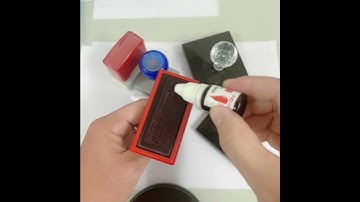 Mực Con Dấu Flash Đóng Trên Mọi Chất Liệu, Xanh Đen Đỏ, Dùng Cho Con Dấu Flash - 10ml