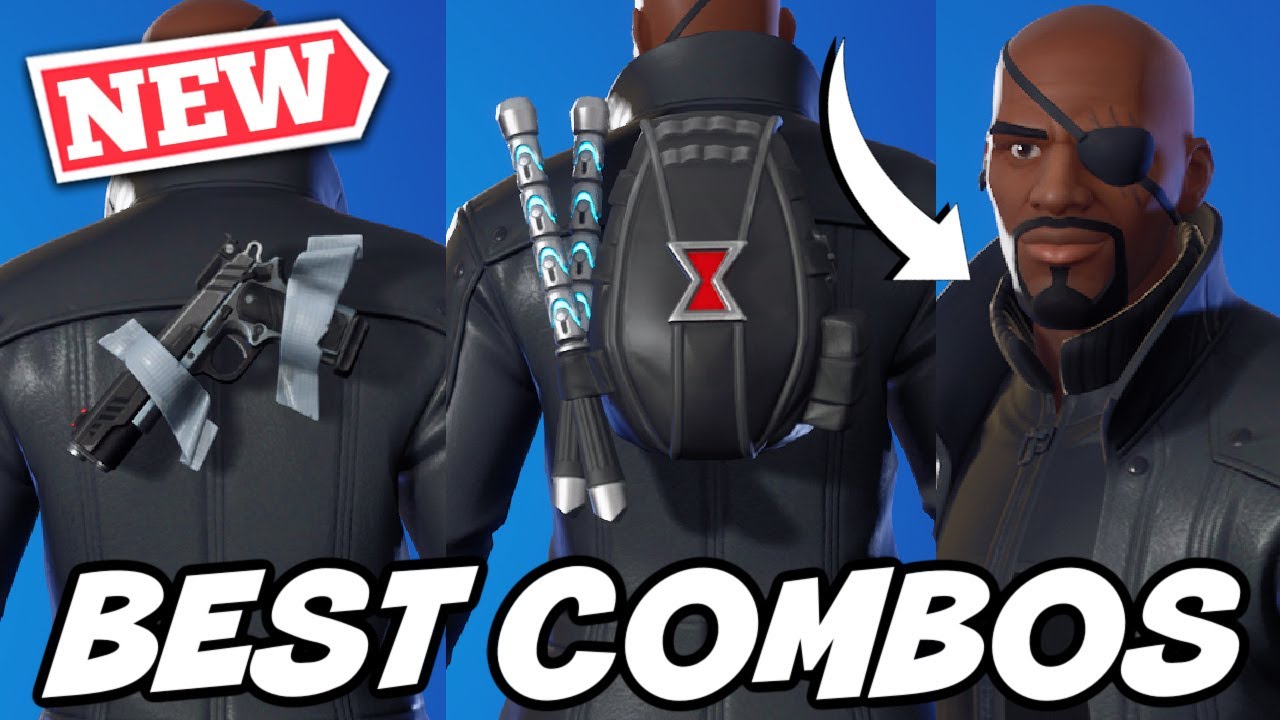 BEST COMBOS FOR *NEW* NICK FURY SKIN (NICK FURY BUNDLE)! - Fortnite