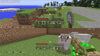 PS3 Minecraft - First Version Gameplay [RPS3 Emulator] - 2 Players Split Screen