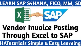 Vendor Invoice Posting Through Excel to SAP | SAPFICO Excel to SAP