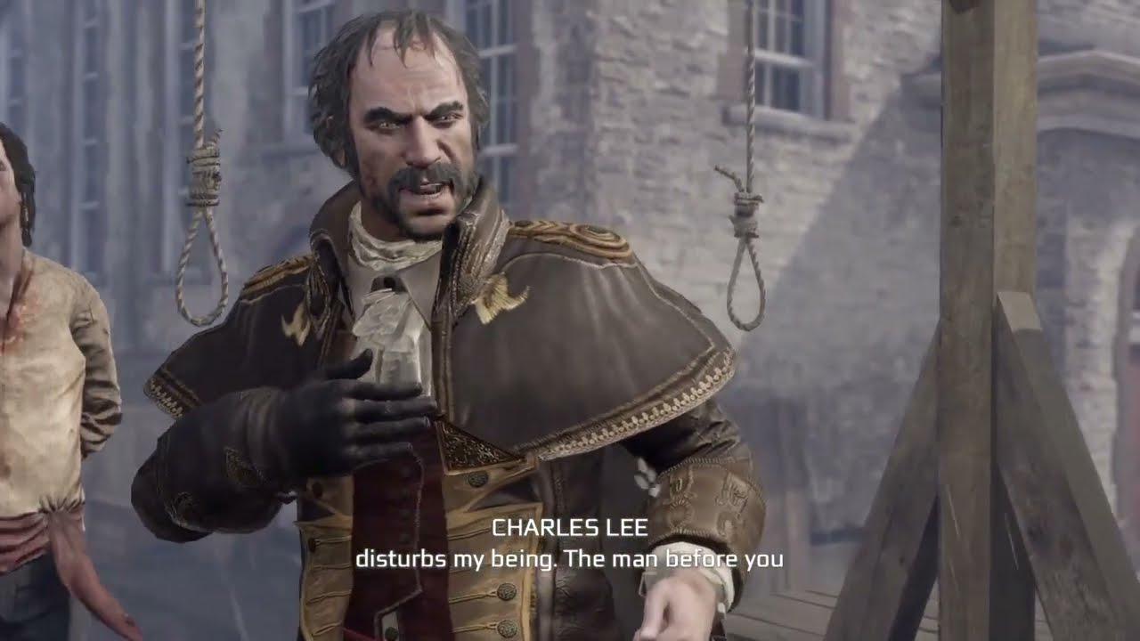 Assassin creed connor saves George Washington