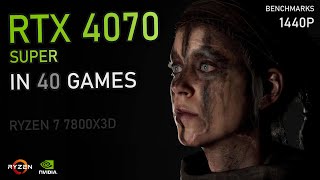 RTX 4070 Super  40 GAMES Tested at 1440P | Ray Tracing, DLSS 3.7 & More!