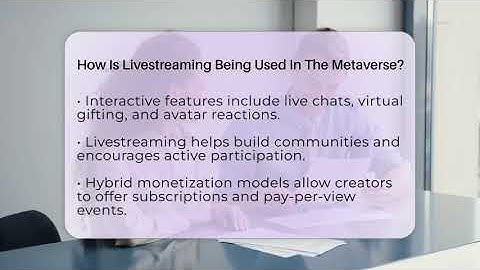 How Is Livestreaming Being Used In The Metaverse? - Everyday-Networking