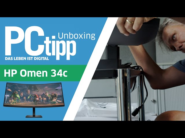 Unboxing: HP Omen 34c Curved Gaming-Monitor - YouTube