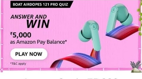 Win Boat Airdropes Free //Amazon Quiz Answers Today//6 July 2022/#amzonquiztoday #amazonquiztoday