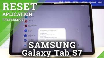 How to Reset App Preferences in SAMSUNG Galaxy Tab S7 - Restore Original Defaults
