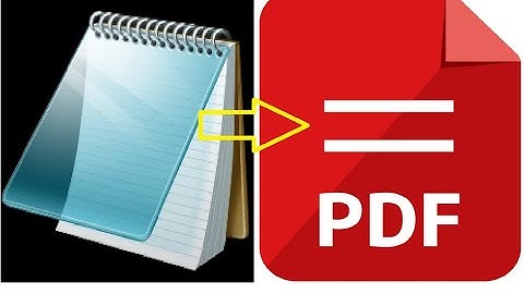 How To Save Notepad File To PDF File