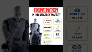 Best 7 Ai stocks in Indian stock market | share market Investment Stocks | sensex, banknifty,Nifty50