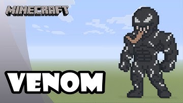 Minecraft: Pixel Art Tutorial: Venom (Venom Movie)