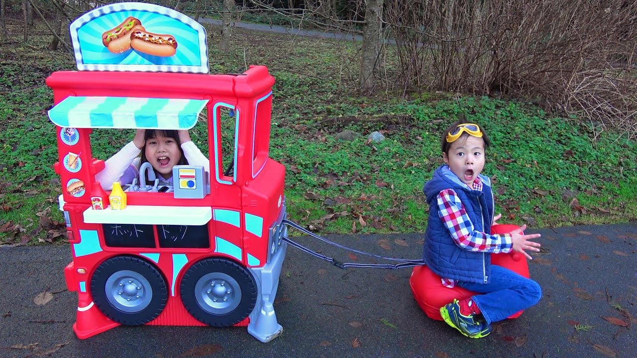 フードトラックが故障!!? ガソリンスタンドで修理??