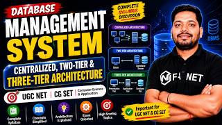 Database Managment System | Centralized, Two-Tier & Three-Tier Architecture | UGC NET CG SET
