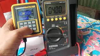 PT100 Transmitter Temperature calibration process with a range of 0-100C and an output of 4-20ma