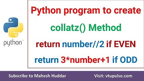 Develop a python program to create a function called collatz which reads as a parameter named number