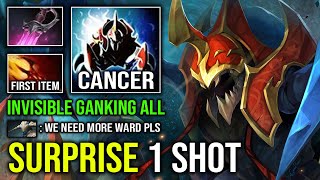 How to Support Nyx & 1 Shot Enemy Carry with Max Level Dagon First Item Invisible Surprise Dota 2