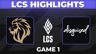 LYON vs DSG Highlights Game 1 | LCS 2026 Spring | LYON vs Disguised by Onivia