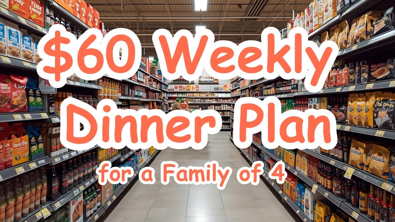 Walmart Meal Plan Under $60 | 6 Family Dinners for Cheap / Weekly Menu 74