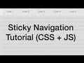 Sticky Navigation Tutorial (Fixed Position CSS + JavaScript / jQuery), download video, bokep, porno, sex, hot, xxx, unduh video, gratis