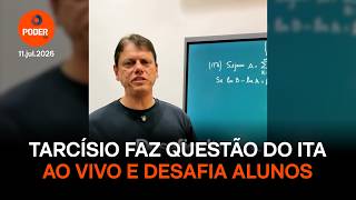 Tarcísio tackles an ITA math problem live and challenges students