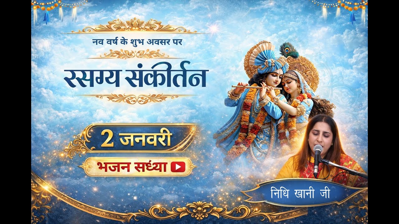 New Year Special Rasamay Sankirtan || Nidhi Khani || Krishan Bhajan || Rang Rasyan Apartment Rohini