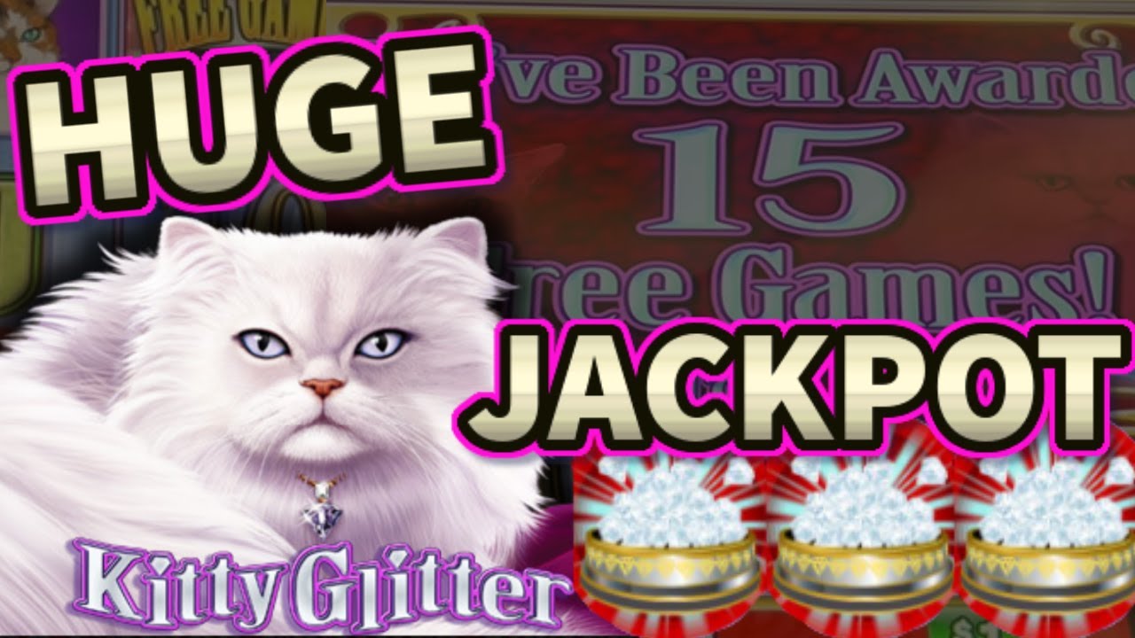 📣🤑 BIG JACKPOT ON KITTY GLITTER SLOT MACHINE HUGE WIN 60 spins LIVE