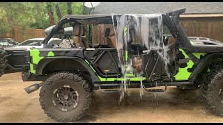 It Rained In My Jeep | Bestop Bikini Top Removal The Bestop Bikini