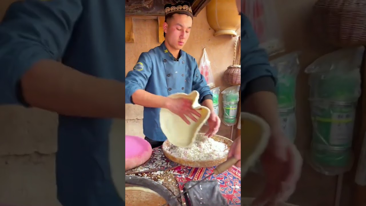 amazing naans made in a Uyghur tandoor 