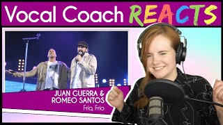Vocal Coach reacts to Juan Luis Guerra & Romeo Santos  Frío, Frío (Live)
