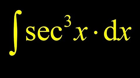 Integrate sec^3(x) using integration by parts with loop trick.  sec^3 trig integral using parts.